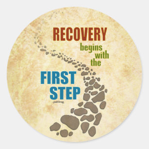 Adesivo Recuperação, a primeira etapa (etapa 12, se droga