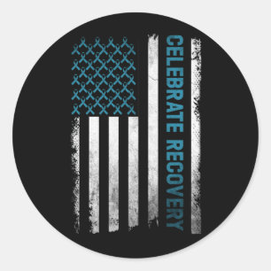 Adesivo Recuperação do Vício de Álcool Drogado Celebra Rec