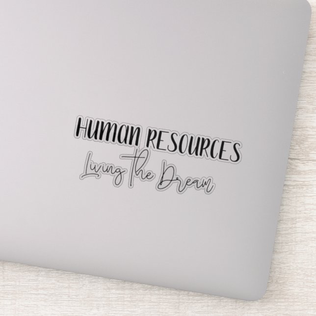 Adesivo Recursos Humanos do HR Vivendo o Sonho Engraçado (Detalhe)