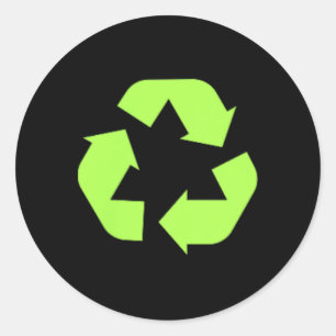 Adesivo Recycl de sustentabilidade ambiental do reciclar
