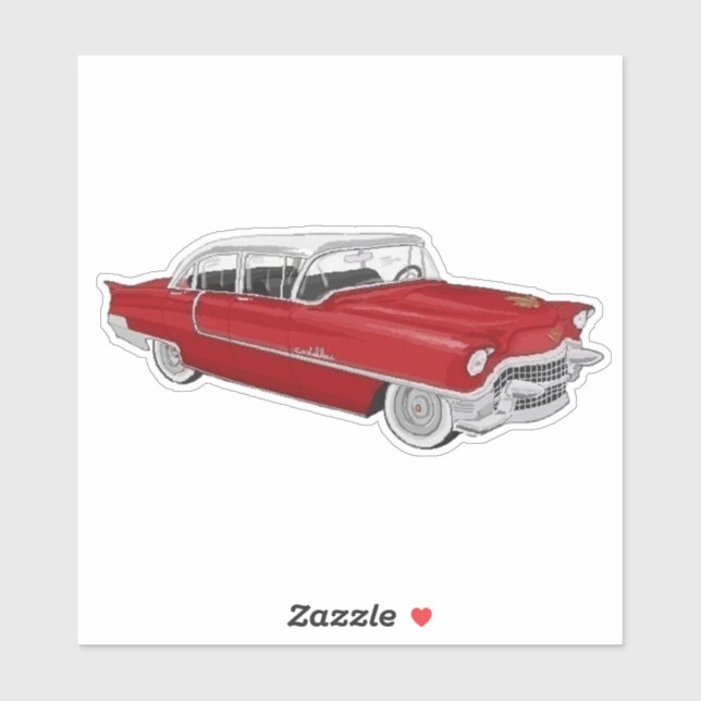 Adesivo red 50´s Cadillac (Folha)