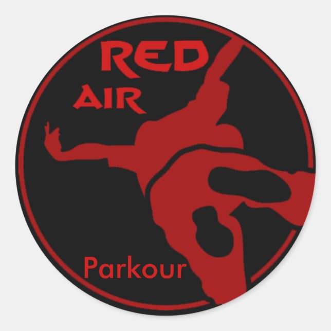 Adesivo Red Air Parkour (Frente)