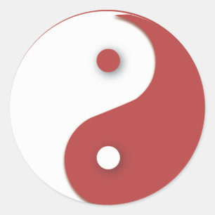 Adesivo Red and White Yin & Yang