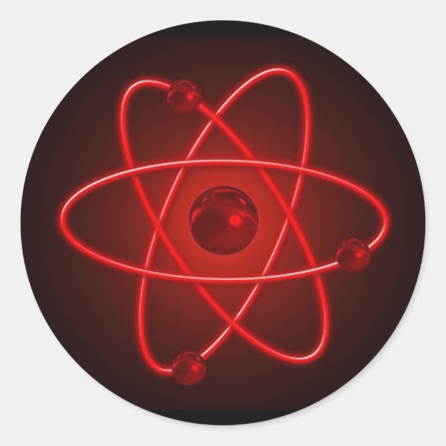 Adesivo Red Atom (Frente)