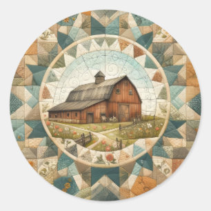Adesivo Red Barn Quilt