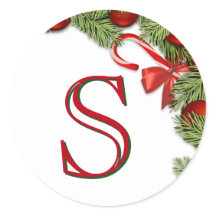 Red Baubles Pine Sai do Envelope de Natal