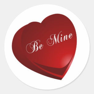 Adesivo Red Be Mine Heart