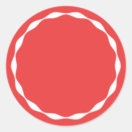 Adesivo Red Blank Circle Custom Spice Sticker