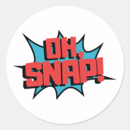Adesivo Red Blue Oh Snap Pop Art