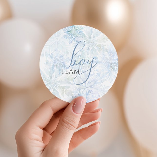 Adesivo Red Blue Snowflake Gender ReveTeam Boy (Criador carregado)