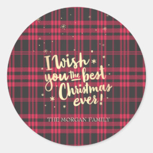 Adesivo Red Buffalo Eu Desejo-Te O Melhor Natal De Sempre