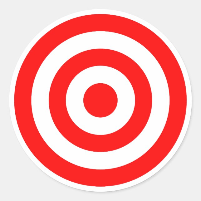 Adesivo Red Bullseye Target (Frente)