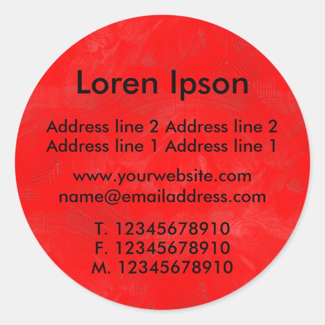 Adesivo Red Business / Perfil pintado (Frente)