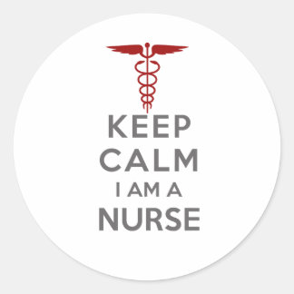 Adesivo Red Caduceus Fique Calmo Eu sou enfermeira