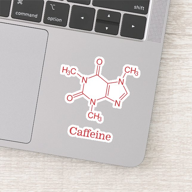 Adesivo Red Caffeine Molecule (Detalhe)