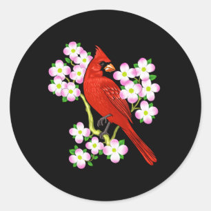 Adesivo Red Cardinal Dogwood Flower Norte Carolina Vi