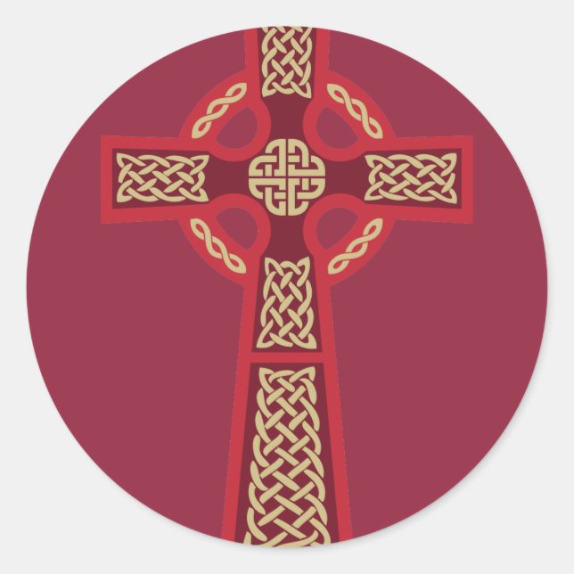 Adesivo Red Celtic Cross Stickers (Frente)