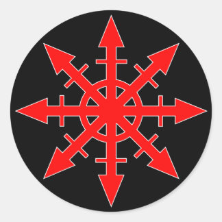 Adesivo Red Chaos Star Sticker