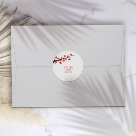 Adesivo Red Cherry Blossom Themed Wedding