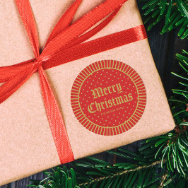 Adesivo Red Classative Decorative Geométrico Feliz Natal