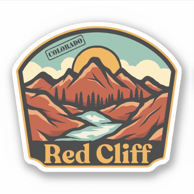 Adesivo Red Cliff, Colorado Sticker (Frente)