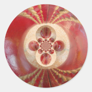 Adesivo Red Cricket Balls Abstrato