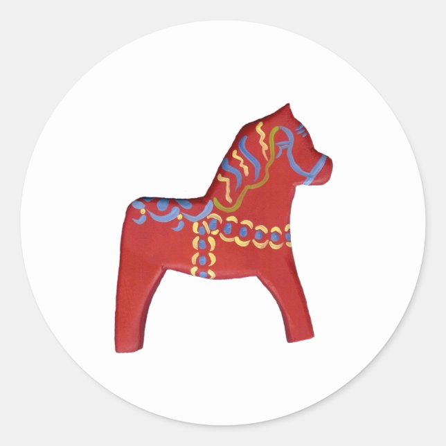 Adesivo Red Dala Horse #1 (Frente)
