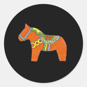 Adesivo Red Dala Horse Sticker