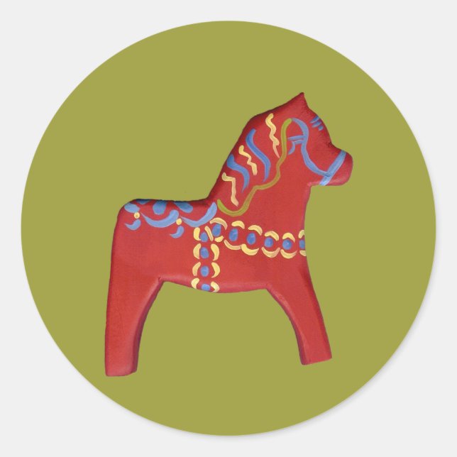 Adesivo Red Dala Horse Sticker (Frente)