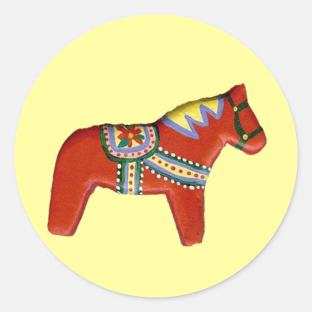 Adesivo Red Dala Horse Sticker (Frente)