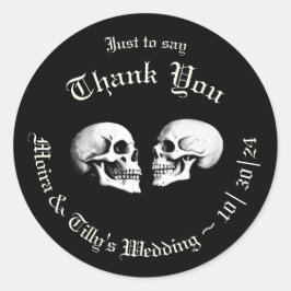 Adesivo Red Death Dancing Skeletons Casamento Gótico