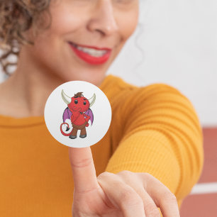 Adesivo Red Devil Bat Stickers