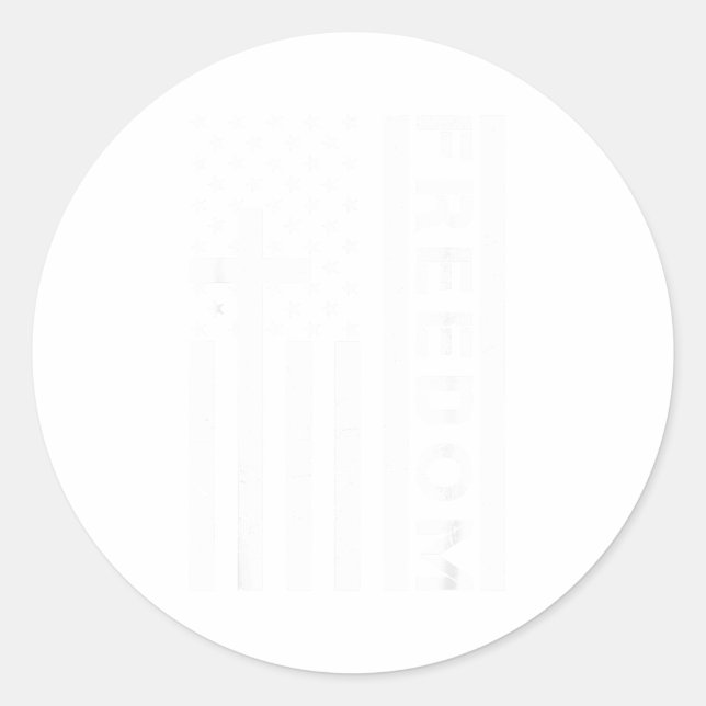 Adesivo Red Dom American Flag And Cross Faith Family Dom  (Frente)