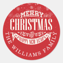 Red Felry Christmas e um Feliz ano novo