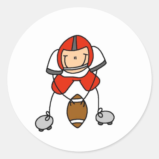 Adesivo Red Football Player Sticker (Frente)