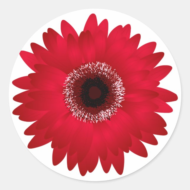 Adesivo Red Gerbera Daisy (Frente)