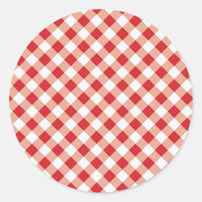 Adesivo Red Gingham (Frente)