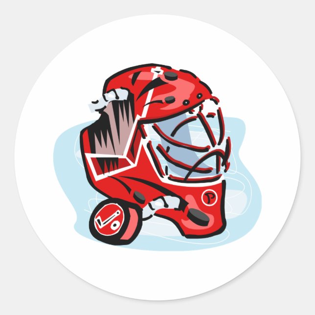 Adesivo Red Goalie Mask (Frente)