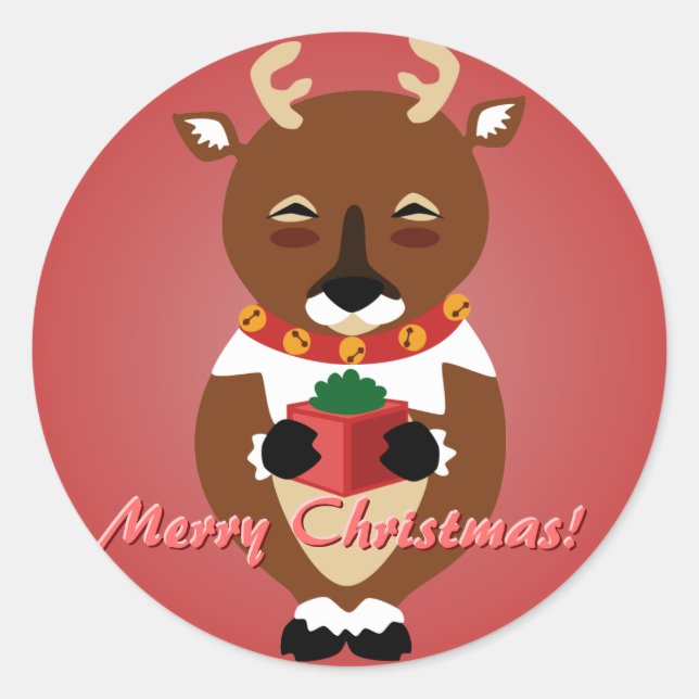 Adesivo Red Happy Reindekers (Frente)