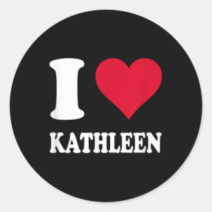 Adesivo Red Heart I Love Kathleen