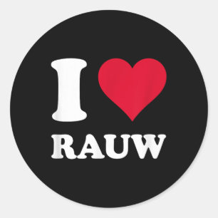 Adesivo Red Heart I Love Rauw