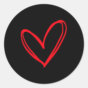 Adesivo Red Heart Legal Love Hearic Namorados Uni