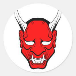 Adesivo Red Japan Hannya Mask