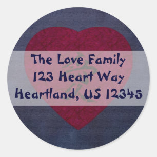 Adesivo Red Kanji Love Washi Heart