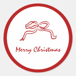 Adesivo Red Knot Modern Christmas