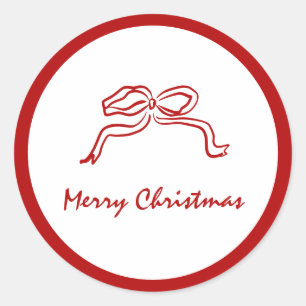 Adesivo Red Knot Modern Christmas