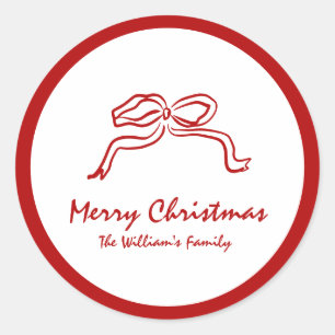 Adesivo Red Knot Modern Christmas