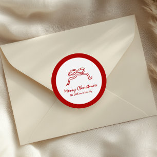 Adesivo Red Knot Modern Christmas