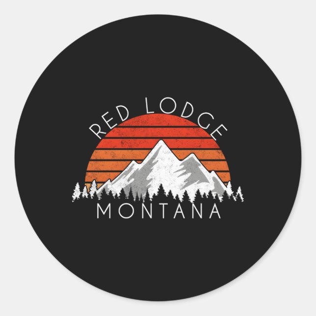 Adesivo Red Lodge Montana aflorado (Frente)