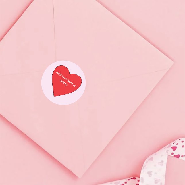 Adesivo Red Love Heart (Criador carregado)